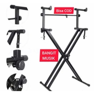 STAND KEYBOARD SUSUN DOBEL 2 TINGKAT STAND KEYBOARD DUA SUSUN DOUBLE
