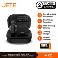 JETE MX2 Microphone Wireless Bluetooth 4in1 with Docking Charge