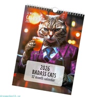 dreamedge13 2026 Monthly Wall Calendar Art Paper Wall Art Calendar With Bold Illustrations