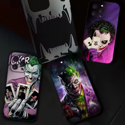 Movie J-Joker-Clown Phone Case For Iphone 16 15 11 13 14 Pro Max 7 8 Plus X Xr Xs Max 12mini Black S