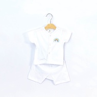 Beeson 0-3M Set Baju Bayi Lelaki Perempuan / Baby Boy Girl Newborn Clothing Knit Suit Set Short Slee