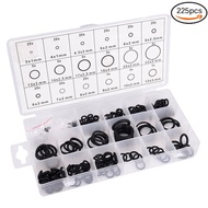 225pcs Rubber O Ring Washer Seals O-Ring Assortment kit for Car