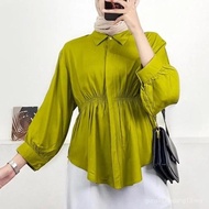 #3020 baju blouse murah perempuan muslimah style dress muslimah cantik dan kemeja labuh muslimah shi