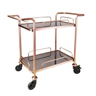 Water Wheel 4s Service Store Tea Cart Dining Cart Dim Sum Folding Water Wheel Stainless Steel Wine T