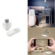 (BGOP) E26 E27 Wireless Remote Control Light Socket Lamp Holder 20M Base ON/Off Smart Switch Socket 