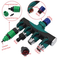 1set  3/4"American Standard Valve Switch Straight Y 4-way Connector Garden Fitting Water Kits of 3/4