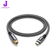 【Huang Li Electronics】USB-C to Toslink Optical Audio Cable Unidirectional Type-C to SPDIF Digital Au