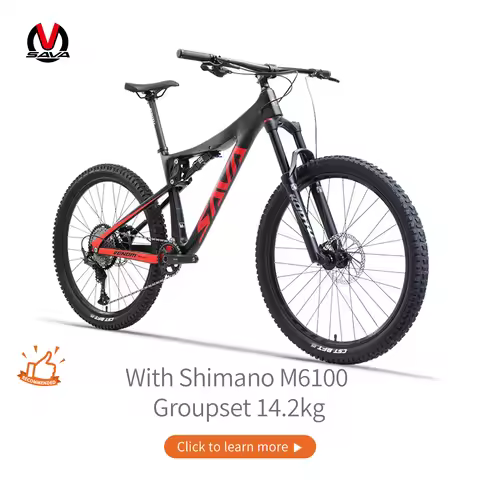 SAVA Denon 6.0 full suspension carbon fiber mountain bike 12 Speed 27.5 inch dual shock bike xc/am/d