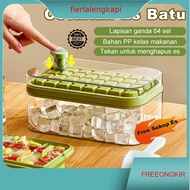 Ice Cube Mold and Storage Box 32 Grids 2 Transparent Ice Cube Maker/