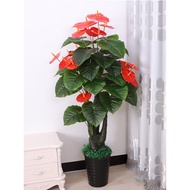 Pokok Wang Pokok Tiruan Hiasan Ruang Tamu Hiasan Dalaman Lantai Besar Tanaman Pasu Bonsai Tanaman Hi