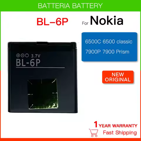 Original BL-6P Replacement Battery For Nokia 6500C 6500 Classic 7900 Prism 7900P BL 6P BL6P 830mAh B