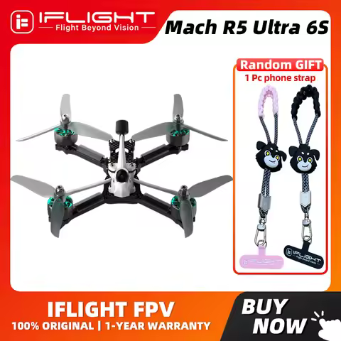 iFlight Mach R5 Ultra 6S HDZero Analog FPV Race Drone With Borg Race 5.8G 25mW / 600mW VTX /HDZero R