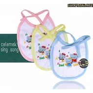 Quality baby apron baby feeding mat/ baby slaber sing song baby slaber