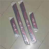 ZLWR กาบบันไดประตูสำหรับ MG4/MULAN สแตนเลส สตีล MG4 EV แป้นเหยียบต้อนรับ แถบป้องกันกาบประตู สแตนเลส