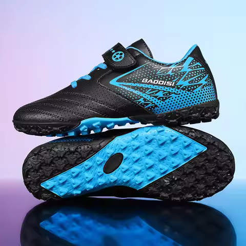 New Children Soccer Shoes Sports Society Field Boy Football Boots Futsal Fast Indoor Sneaker Origina