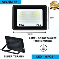 LAMPU SOROT LED 20W 30W 50W 100W 200W 300W 400W 500W IP66 WATERPROOF / LAMPU TAMAN LED FLOOD LIGHT /