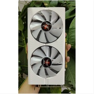 Graphics Card White RX5808GB2048 Dual Interface HD Desktop Computer Game Graphics Card Eating Chicke