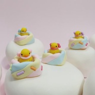 Marshmallow rubber duck keycap