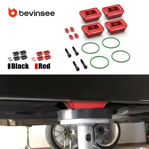 BEVINSEE Jack Pad Set for BMW X1 E84,M2 F87,M3 E90/E92/E93/F80,M4 F82/F83,F20 F10 F30 F31 F32 F33 F3