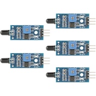 5 Pcs IR Infrared Flame Sensor Module Detector for 3.3V-5V Wide Voltage LM393 60 Degrees