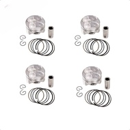 ASDL แหวนลูกสูบกระบอกสูบรถจักรยานยนต์4ชุด56มม. 56.25มม. 56.5มม. 56.75มม. 57มม. STD + 25 + 50 + 75สำห