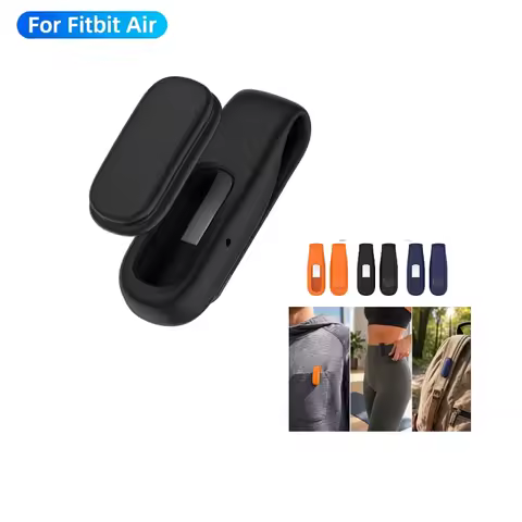 Silicone Anti-lost Belt Clip Case For Google Fitbit Air Smart WristBand Holder Protection Cover Soft