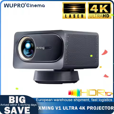 Xming V1 Ultra Projector Native 4K Triple Color Laser LED Dolby Audio Theater Wifi6 Game Support For