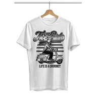 Distro T-shirt Cool Men's Distro Clothes vespa ride Screen Printing Men's Distro T-shirt/ Short oblo
