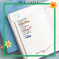 YOLAN 2025 Planner Notebook, Thickened Time Management Handbook Planner Notebook, Portable PU Monthl