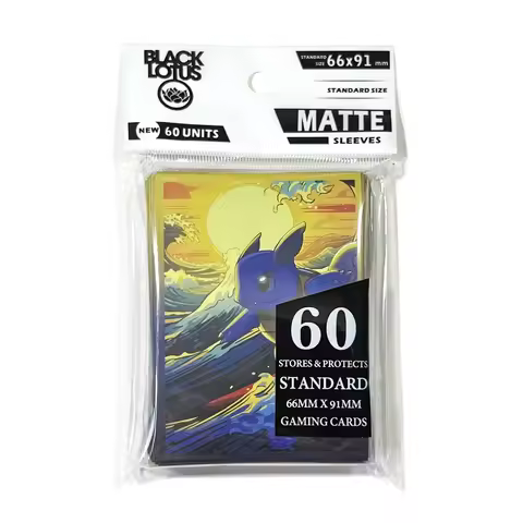 60pc 66x91mm Standard Size Card Protector Tortoise Great Wave Board Game Card Sleeves Playing Game T