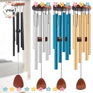 YEWW Metal Tubes Windchime, 6 Rods Aluminum Aluminum Wind Chimes,  Zen Atmosphere Large Pendant Wind
