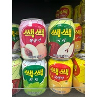 Korea LOTTE Grape Juice/Apple Juice/Grape Orange Juice/Peach Juice 238ml One Bottle