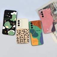 Case For Samsung Galaxy M23 F23 5G Cute Love Heart Smiling Face Cartoon Pattern Matte Soft Silicone 