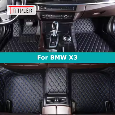 TITIPLER Custom Car Floor Mats For BMW X3 E83 F25 G01 F97 Auto Carpets Foot Coche Accessorie
