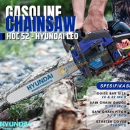 Gergaji Mesin 22" Chainsaw Bensin HDC 52 Hyundai Leo 8 inch chain