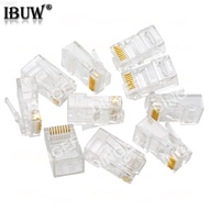 10PCS 4Pin 6Pin 8Pin Cable End Connectors Plugs telephone connector internet connector RJ9 4P4C RJ11