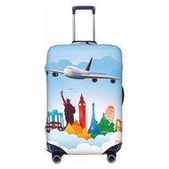 ผ้าคลุมกระเป๋าเดินทาง ผ้าสแปนเด็กซ์ แบบยืดหยุ่น ยืดหยุ่น Travel Luggage Cover 18 20 22 24 26 28 30 32 นิ้ว