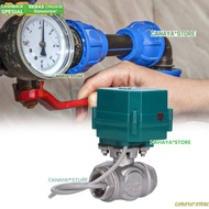 C.S 3 Way Motorized Ball Valve Stainless L/T Type Built‑In Actuator