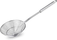 Strainer Skimmer, Stainless Steel Asian Strainer Ladle Frying Spoon with Handle for Kitchen Deep Fryer, Pasta, Spaghetti, Noodle, 5.5 Inch Useful and Fashion
