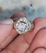Natural Safir Star Ceylon Mata Udang Ring Perak 925 HM
