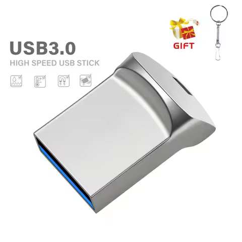 USB3.0 128GB Business Gift Memory Stick 64GB Free Key Chain USB 3.0 Flash Drives 32GB Mini Pen Drive