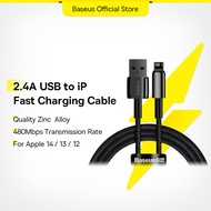 Baseus 2.4A Fast Charging Cable For iPhone 12 Pro Max 11 XR Xs USB Cable for iphone USB to Lighting Data Wire Cord