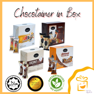 [COMBO] 4 Flavors I Chocotainer Chocolate Energy Bar in Box | Almond Fruits Coconut Chocolate Peanut