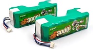Coonyard (2-Pack) 14.8V 3000mAh NI-MH Replacement Battery for Ecovacs Robotic Vacuum Sweeper DD35 DE55 DE5G DM88 DG710 DG716 Deebot OZMO 902 901 610, Deebot 900