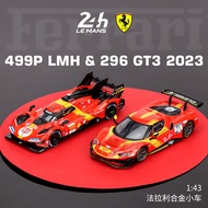 Bimei Gao Ferrari 499P Racing Model 1: 43 Simulation Alloy Car Model 296GT3 Boy Toy Car