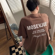 M-8XL Oversized Loose T-shirt Concise Letters Printed Shirt Short Sleeve T-Shirt Fashion 2023 Summer