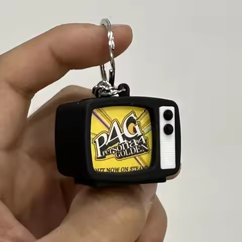 Persona P4 Figures Mini TV Keychain Key Chain For Birthday Gift Keychain Charm Anime