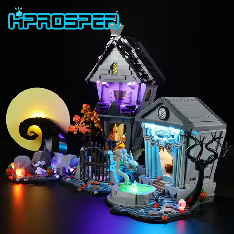 Hprosper LED Light for LEGO 21351 Disney Tim Burton's The Nightmare Before Christmas Decorative Lamp