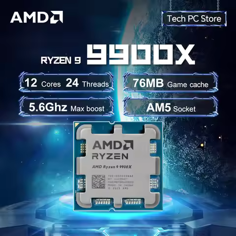 NEW AMD R9 9900X L3=64M 4.4GHz 12-Core 24-Thread Processor 120W Ryzen 9 9900X 4NM DDR5 Socket AM5 bu