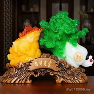 Jade Cabbage Front Table Gift Opening Money Fortune Decoration Cabbage Office Cash Register Shop Gol